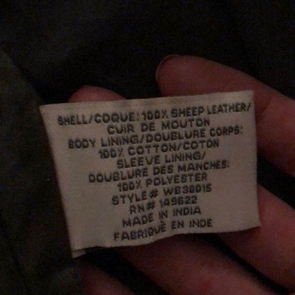 Walter Baker Lambskin Leather Bomber - Picture 4 of 5